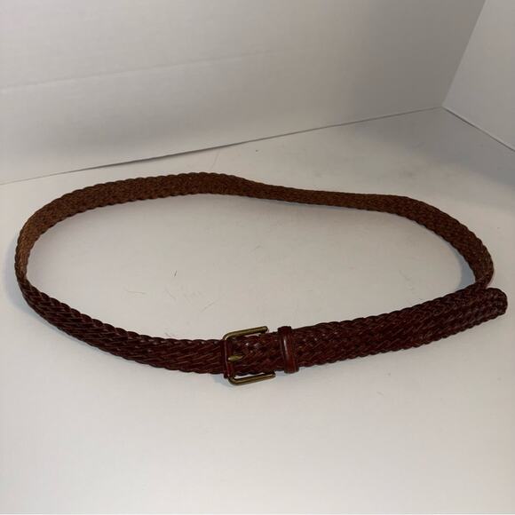 VINTAGE COACH leather braided classic work wear belt 40